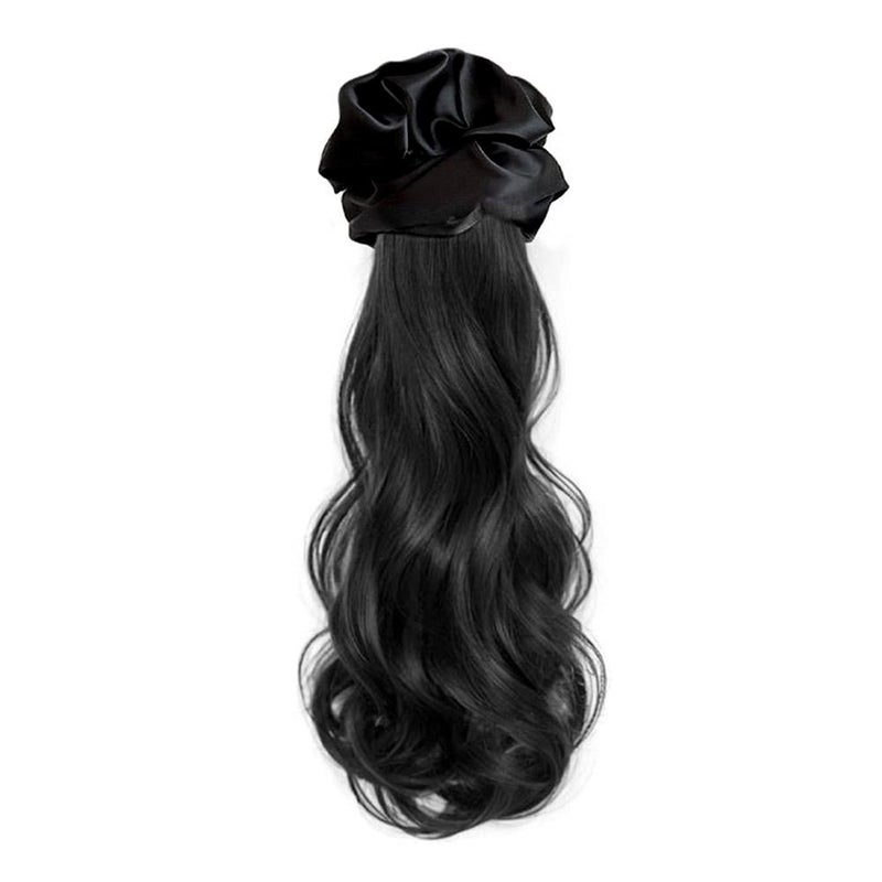 Women's hair clip wig braid, suitable for various occasions such as formal occasions, solemn occasions, and everyday life. Korean style layered curly ponytail, realistic low ponytail braid.